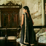 RASIKA DUGAL IN KARVI BLACK KURTA SET WITH DUPATTA