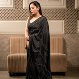 NISHA SAREE WITH EMBROIDERED BLOUSE