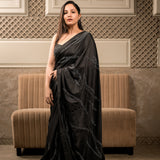 NISHA SAREE WITH EMBROIDERED BLOUSE