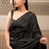 NISHA SAREE WITH EMBROIDERED BLOUSE