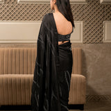 NISHA SAREE WITH EMBROIDERED BLOUSE