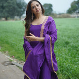 SARGUN MEHTA IN HEER JAMANI KURTA SET WITH DUPATTA