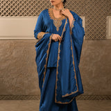 MITALI WADHWA IN SMERA ROYAL BLUE KURTA SET