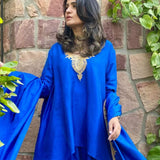 MITALI WADHWA IN SMERA ROYAL BLUE KURTA SET