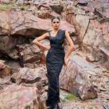 NISHA SAREE WITH EMBROIDERED BLOUSE