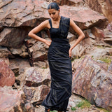 NISHA SAREE WITH EMBROIDERED BLOUSE
