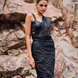 NISHA SAREE WITH EMBROIDERED BLOUSE