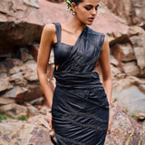 NISHA SAREE WITH EMBROIDERED BLOUSE