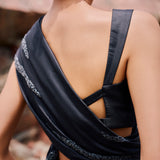 NISHA SAREE WITH EMBROIDERED BLOUSE