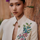 KAMIYA JANI IN OFF WHITE ZUCI JACKET SET