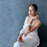 SUKHMANI GAMBHIR IN IVORY KIRAT KURTA SET WITH DUPATTA