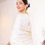 HANNA KHAN IN KAKSHA HIGH LOW KURTA SET WITH DUPATTA
