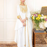 HANNA KHAN IN KAKSHA HIGH LOW KURTA SET WITH DUPATTA