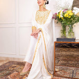 HANNA KHAN IN KAKSHA HIGH LOW KURTA SET WITH DUPATTA