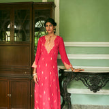 NAAZ CRIMSON RED KAFTAN