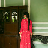 NAAZ CRIMSON RED KAFTAN