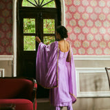 SIMRAT LILAC KURTA SET WITH DUPATTA