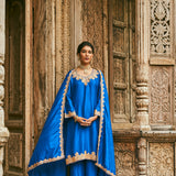 MANSA BLUE KURTA SET WITH DUPATTA