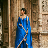 MANSA BLUE KURTA SET WITH DUPATTA