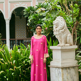 ROOSA GULABI KAFTAN