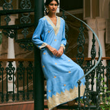 FIROZA AZURE BLUE KAFTAN