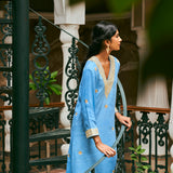 FIROZA AZURE BLUE KAFTAN