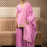 KUMUDA LAVENDER SHARARA SET WITH DUPATTA