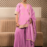 KUMUDA LAVENDER SHARARA SET WITH DUPATTA