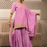 KUMUDA LAVENDER SHARARA SET WITH DUPATTA