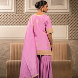 KUMUDA LAVENDER SHARARA SET WITH DUPATTA