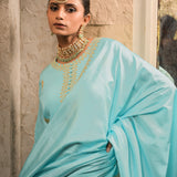 NEELAM LIGHT BLUE SHARARA SET WITH DUPATTA