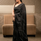 NISHA SAREE WITH EMBROIDERED BLOUSE